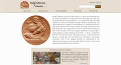 Desktop Screenshot of medalcollectors.org