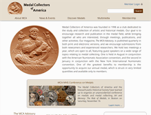 Tablet Screenshot of medalcollectors.org